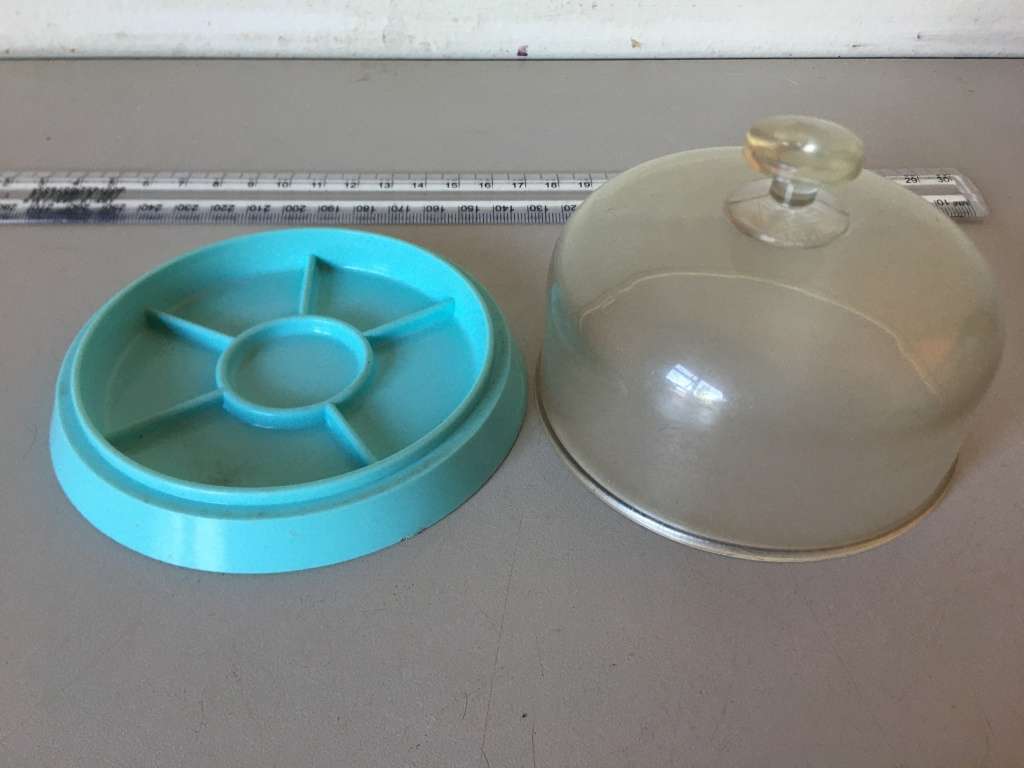 Watch parts container with dome