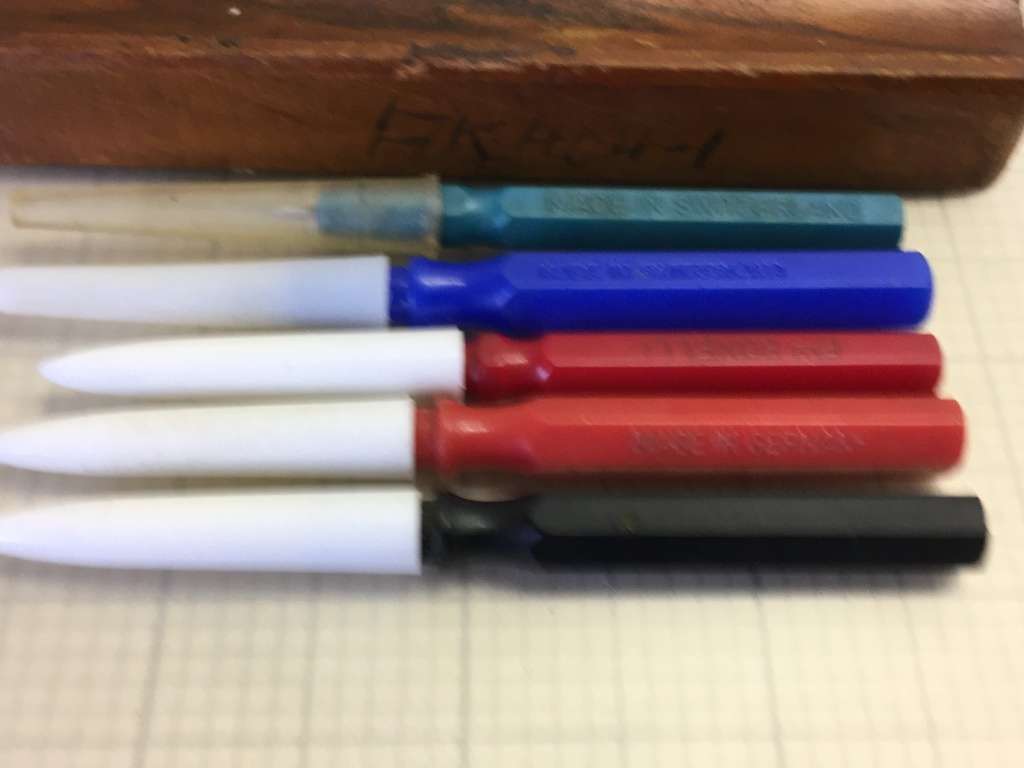 Watchmakers oil pot with applicators & Moebius oil