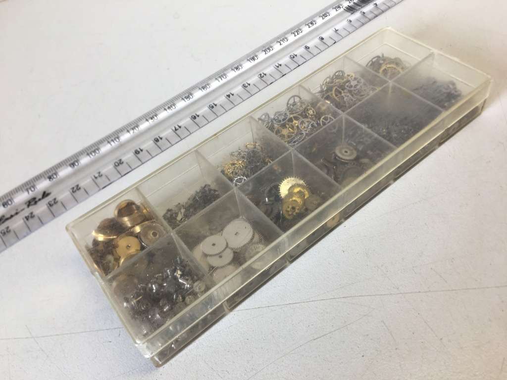 Assortment of vintage watch parts