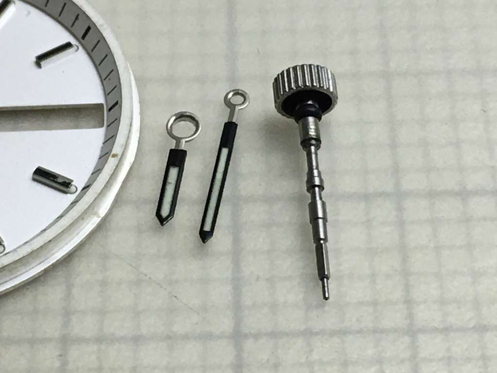 SEIKO 5 - dial, hands, crown & stem