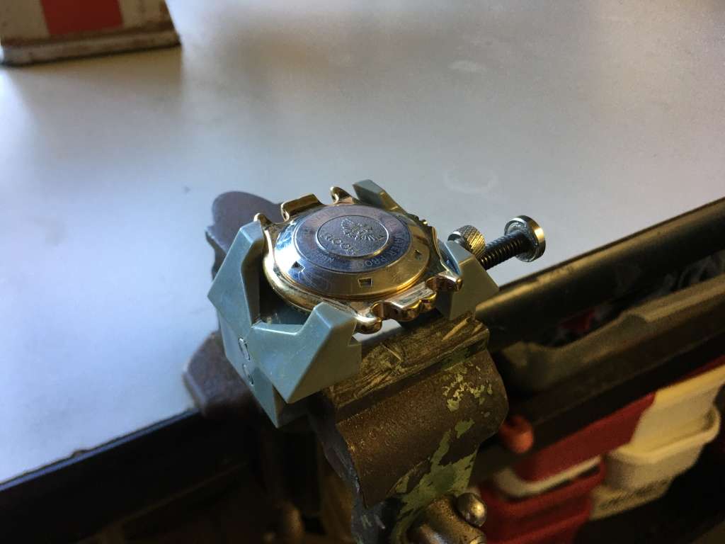 Watch case/movement holder