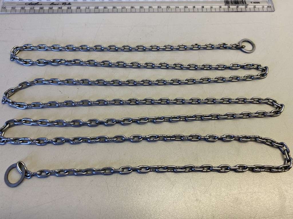 Stainless steel clock chain - 10mm links