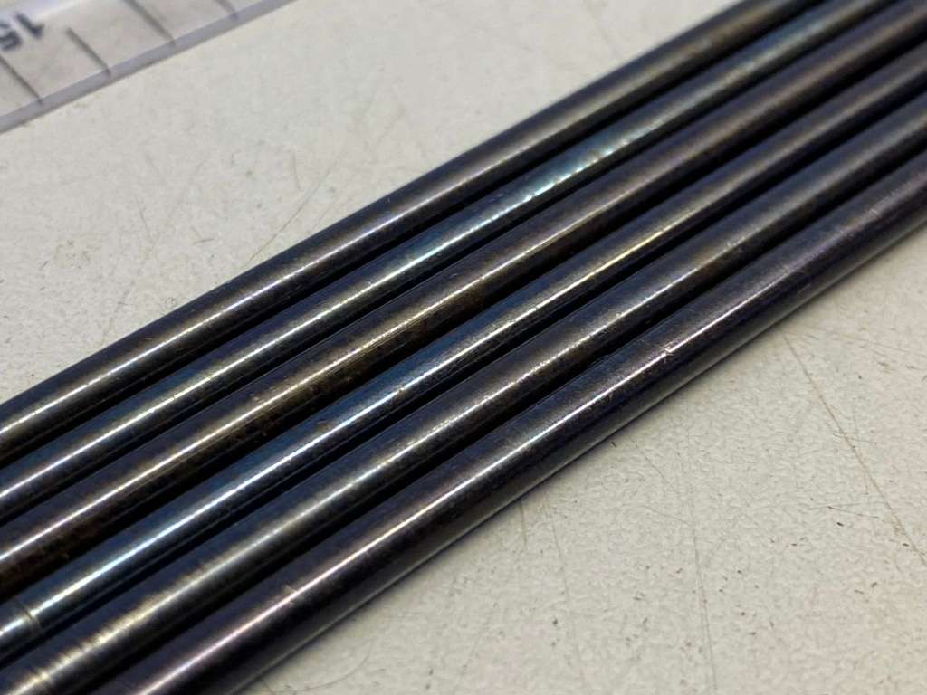 Blued pivot steel - 3.3mm