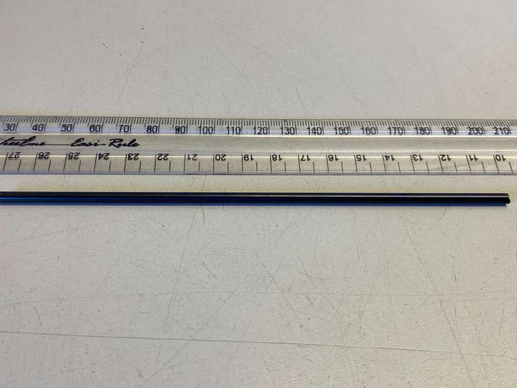 Blued pivot steel - 3.3mm