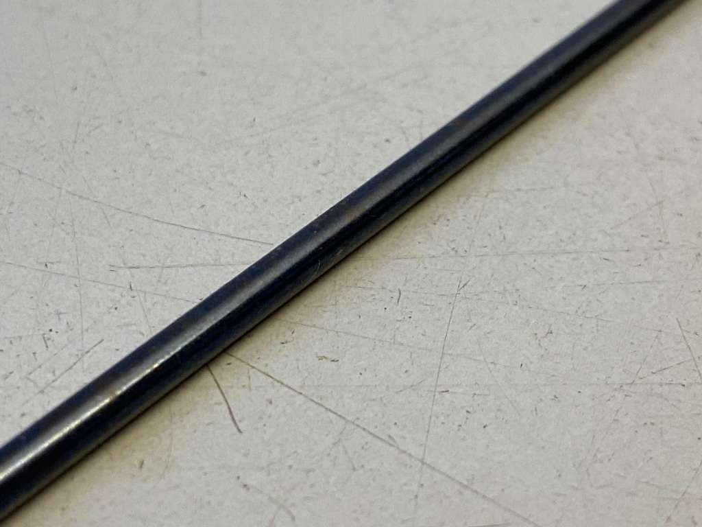 Blued pivot steel - 3.3mm