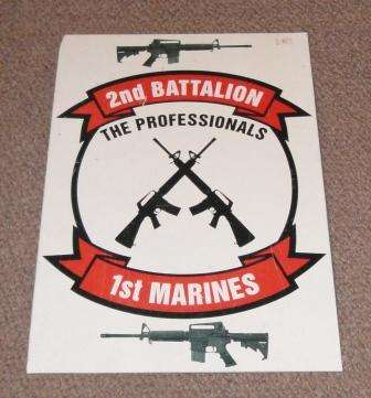 1st Marines - Metal Sign - The Professionals!!  30x42cm Cheap Shipping!!