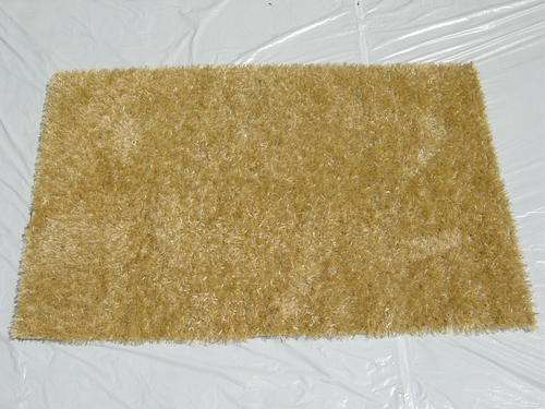 HAND-WOVEN INDIAN SHAGGY CARPET, 180x120, EASY TO MATCH BEIGE COLOUR