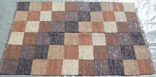 RUGS by SERAFIAN: HANDWOVEN LEATHER KILIM RUGS , 255x155cm, BEST DEAL IN SA!