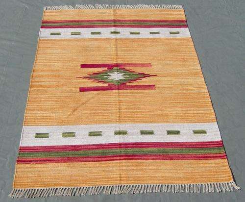RUGS by SERAFIAN: HANDWOVEN COTTON DURRY-KILIM RUG , 200x140cm, EXCEPTIONAL PRICE!