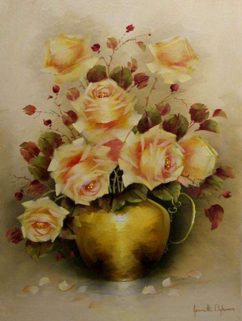 Jeanette Dykman original - 610x455mm - Lovely Still-life. Crazy Wednesday Auction R1 opening!!!!