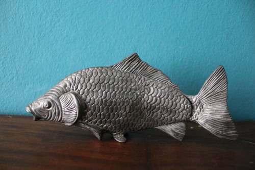 Vintage Metal Fish - Serviette / Letter Holder