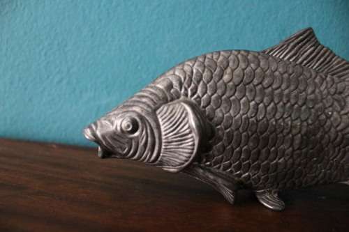 Vintage Metal Fish - Serviette / Letter Holder