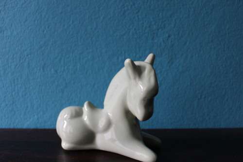 Vintage Mint Green Horse Ornament (13 x 18cm)