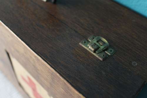 Vintage Medicine Box (Top: 23 x 35cm - stands 13cm tall)