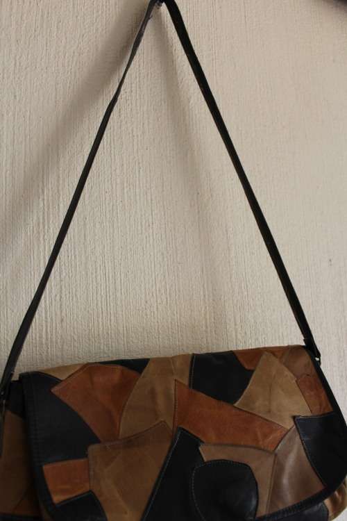 Vintage Patchwork Leather (Tan colours) Handbag