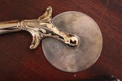 Vintage Silver Plated Pizza Cutter