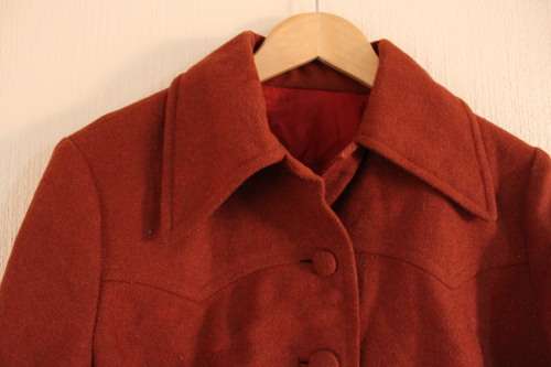 Vintage 50's Brown Cropped Jacket (Small / Medium)