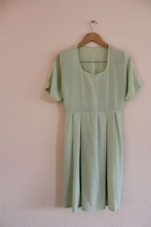 Vintage Mint Green 90's Dress (Medium to XL)