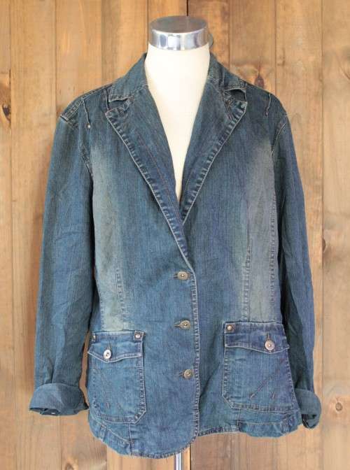 Vintage Denim Jacket (Large / XL)