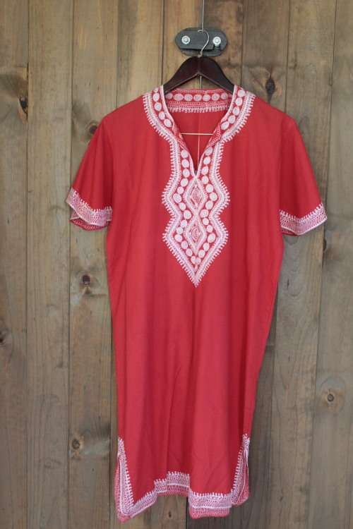 Boho Red Tunic (XL to 2XL)