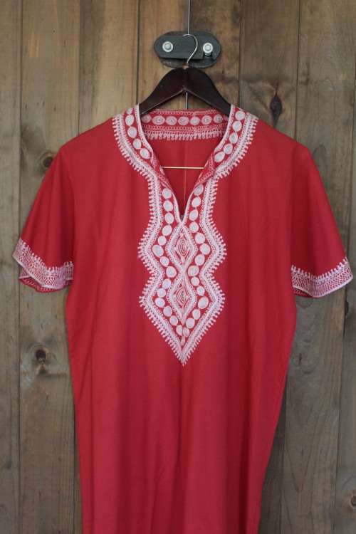 Boho Red Tunic (XL to 2XL)