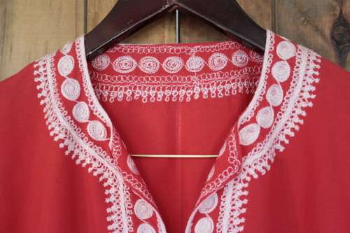 Boho Red Tunic (XL to 2XL)