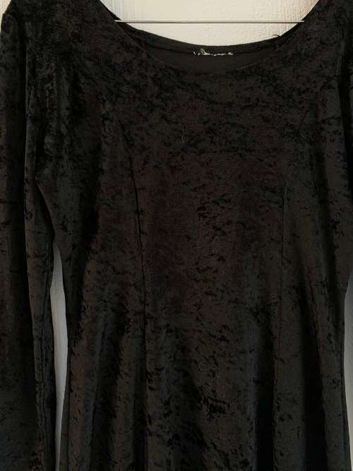 Velvet Black Dress (XL / 2XL)