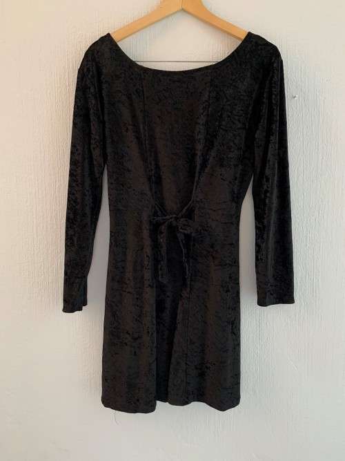 Velvet Black Dress (XL / 2XL)