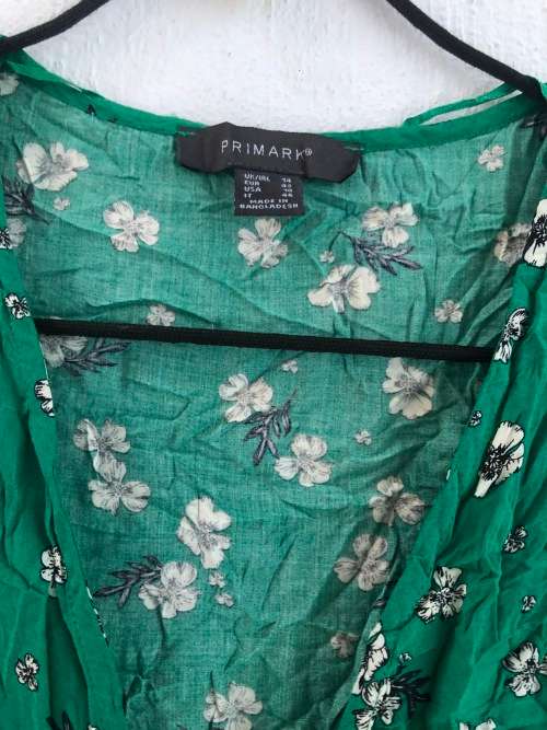 Green Wraparound Dress (UK size 14)
