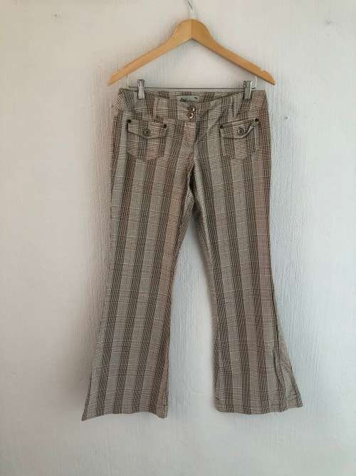 Early 2000's Brown Striped Pants (Size 34)