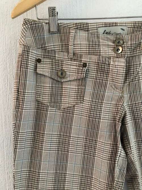 Early 2000's Brown Striped Pants (Size 34)