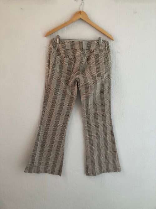 Early 2000's Brown Striped Pants (Size 34)