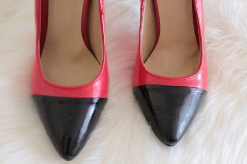 Red and Black Heels by Rage (Size 4)