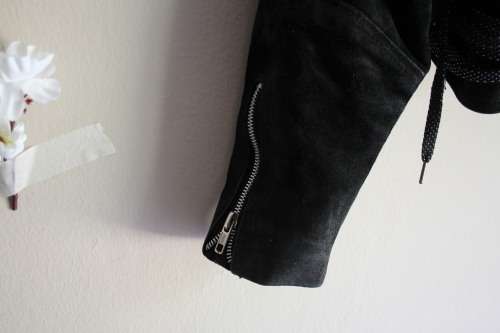 Black Leather Vintage Jacket (Need TLC)