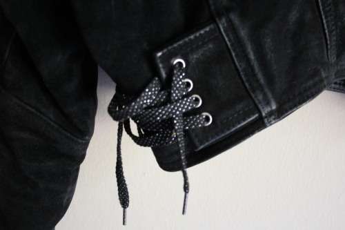 Black Leather Vintage Jacket (Need TLC)