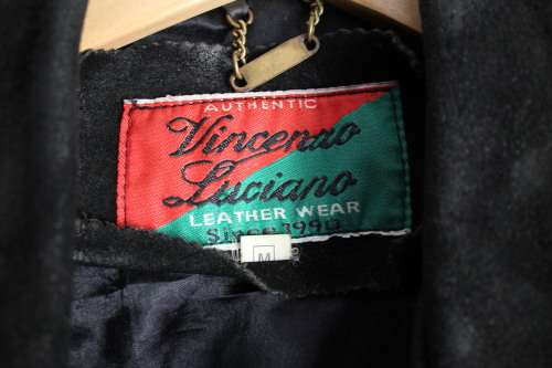 Black Leather Vintage Jacket (Need TLC)