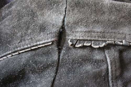 Black Leather Vintage Jacket (Need TLC)