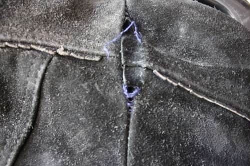 Black Leather Vintage Jacket (Need TLC)