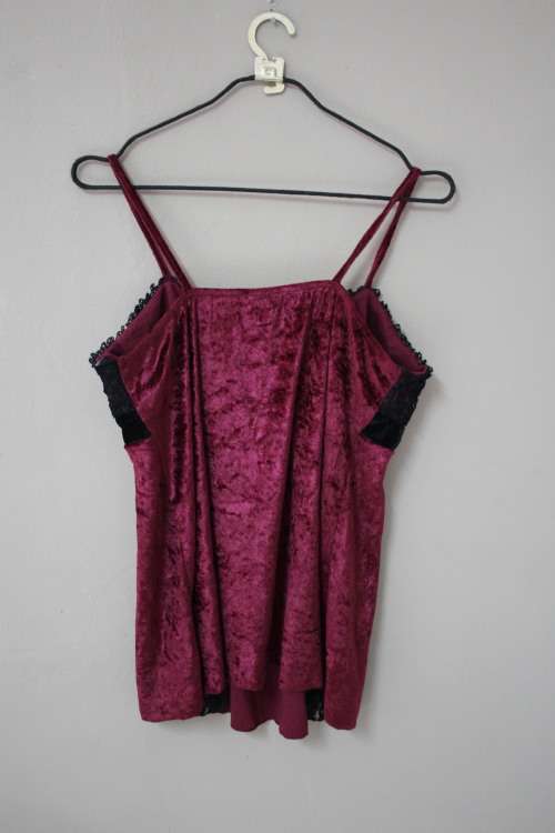 Velvet Red Top (Size 16)