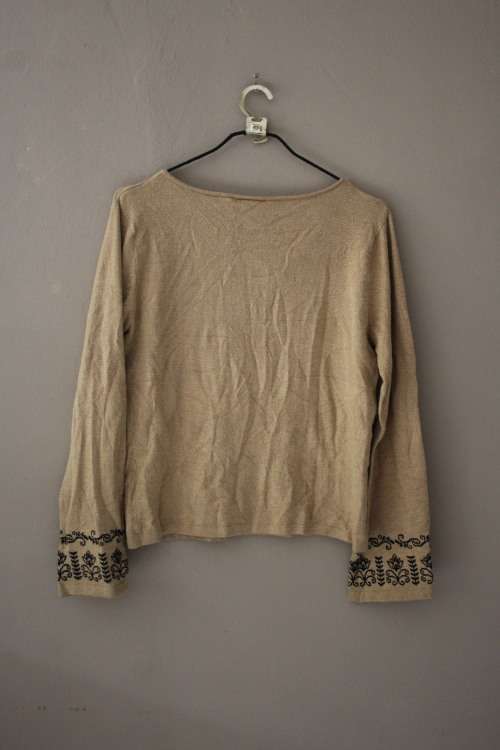 Early 2000`s Brown Knit Top (Medium / Large)