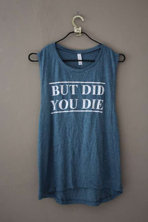 `But did you die` Vest (Medium / Large)