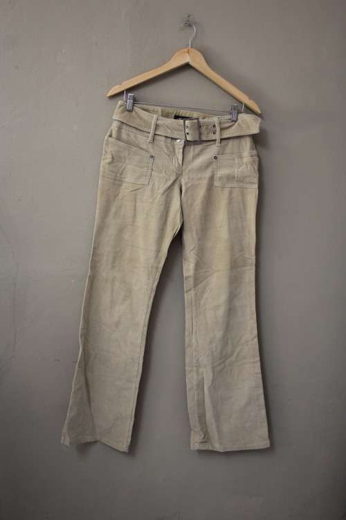 Vintage Beige Corduroy Pants (Size 36)