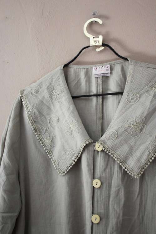 Vintage Green Button Up Shirt (Size 12)