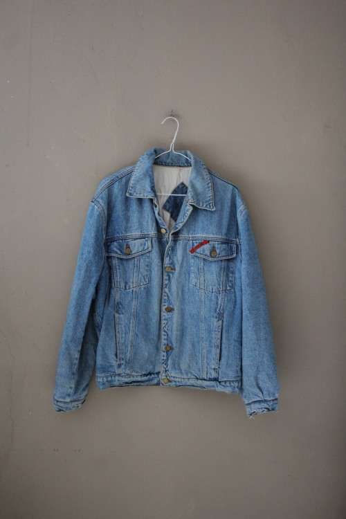 Vintage Lined Denim Jacket (Large / XL)