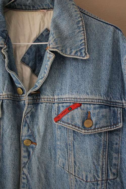 Vintage Lined Denim Jacket (Large / XL)