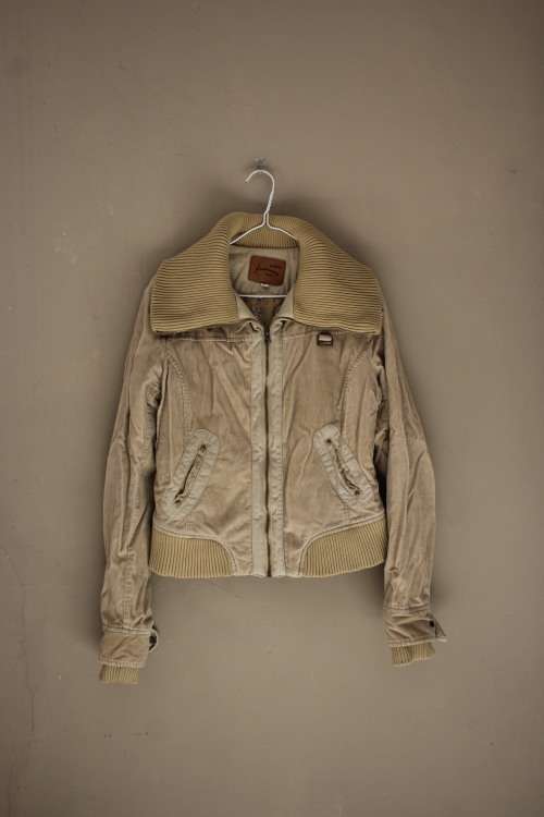 Vintage Cream Corduroy Jacket (Small)
