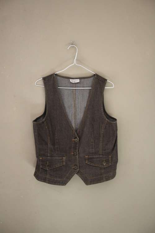 Vintage Denim Waist Coat (Small / Medium)