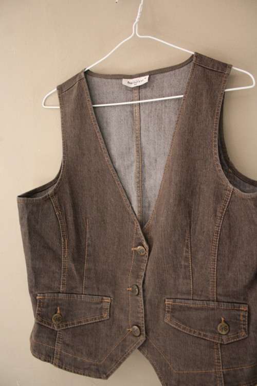Vintage Denim Waist Coat (Small / Medium)