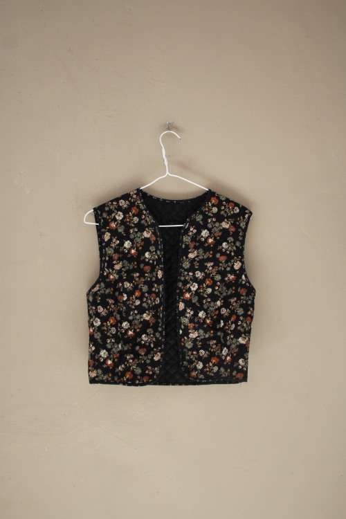 Vintage Floral Waist Coat (Small)
