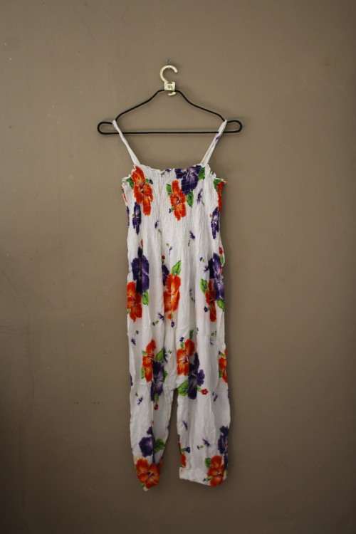 Vintage Floral Jumpsuit (Large)